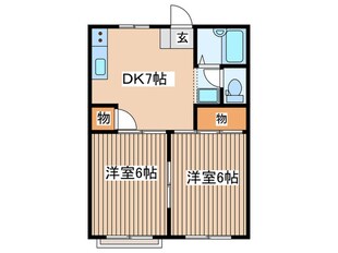 コート平塚Ｂ棟の物件間取画像